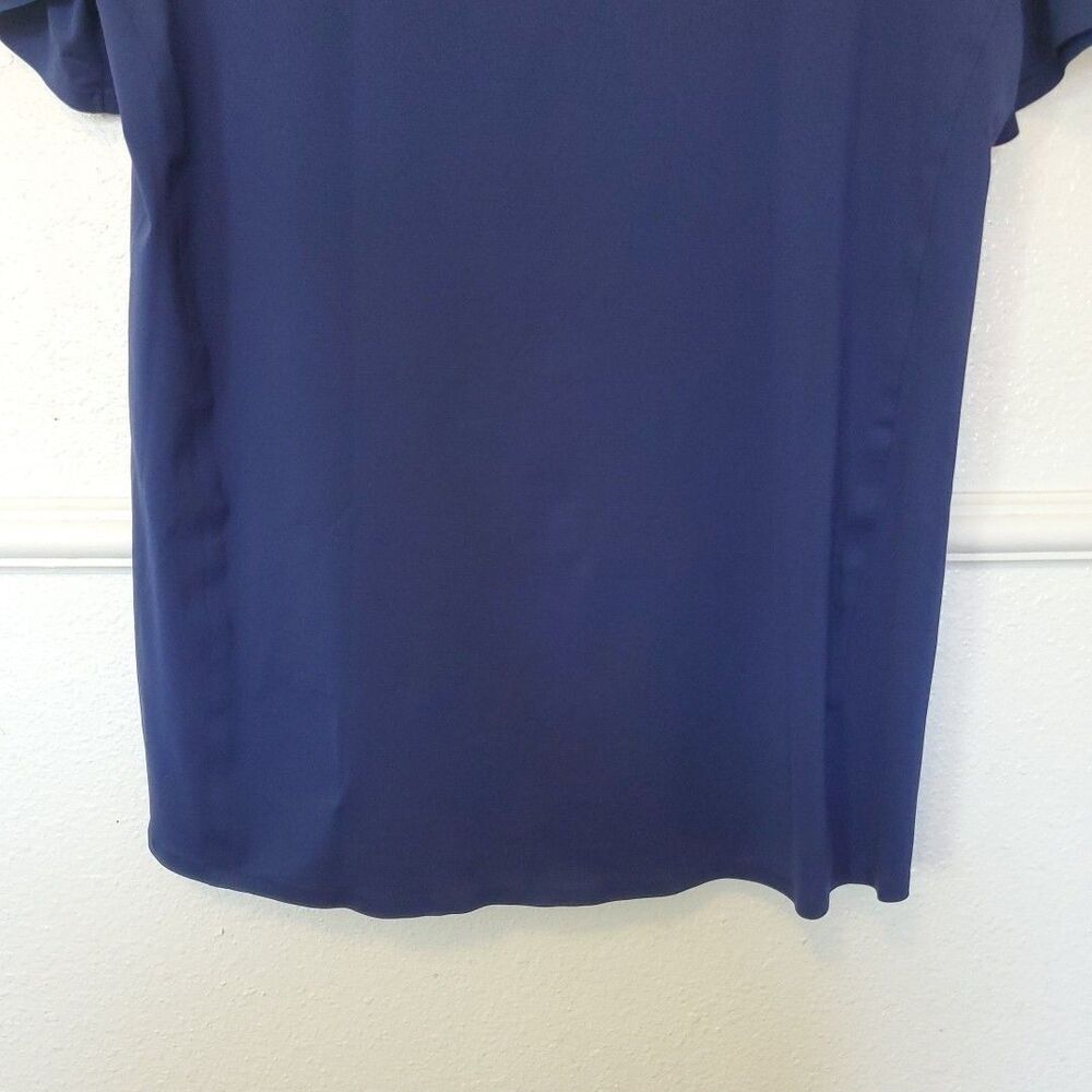 Castore T-shirt Blue Athletic Shirt Performance Golf Tennis White Line Logo Sz S - Picture 12 of 16